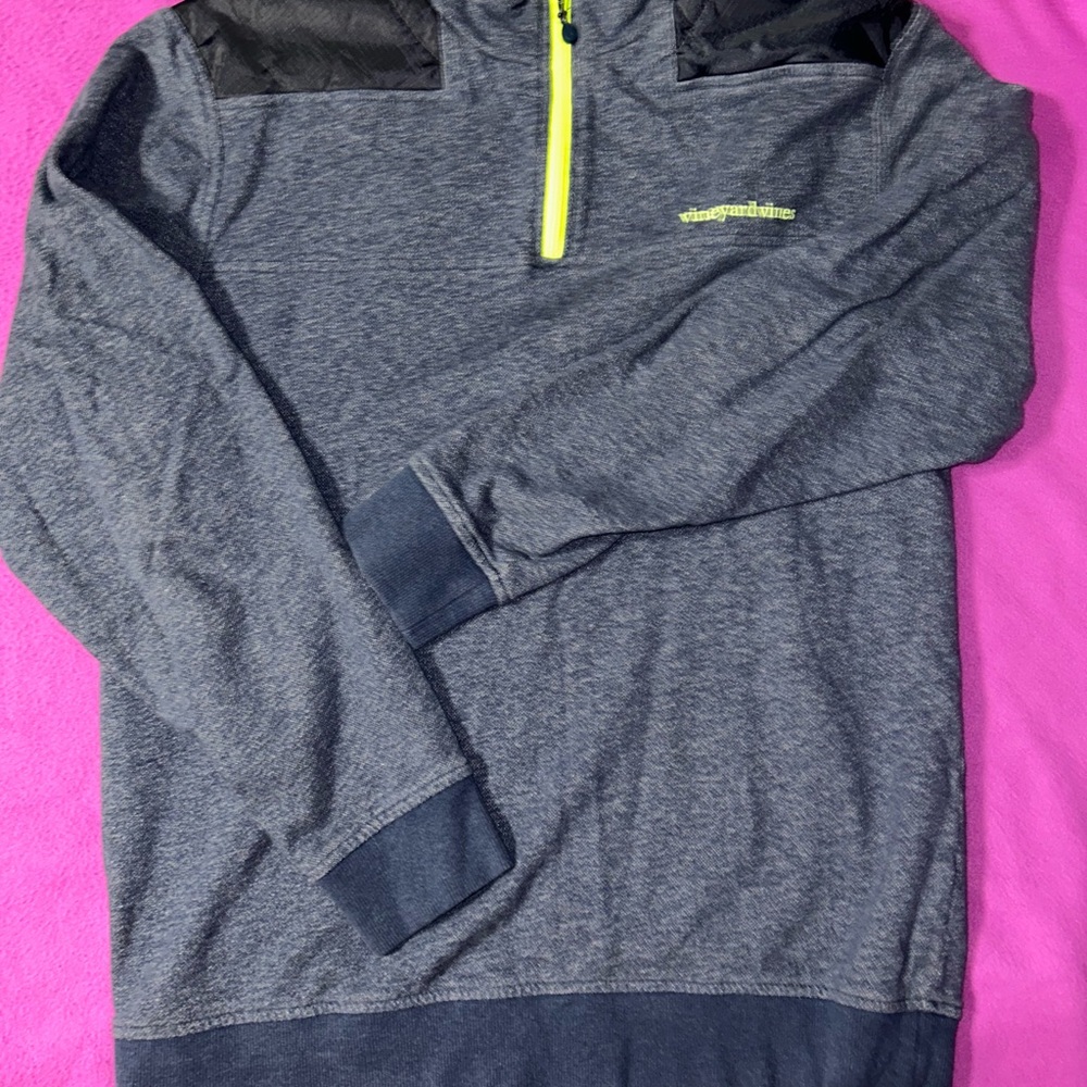 Vineyard Vines Navy Quarter-Zip - Size M